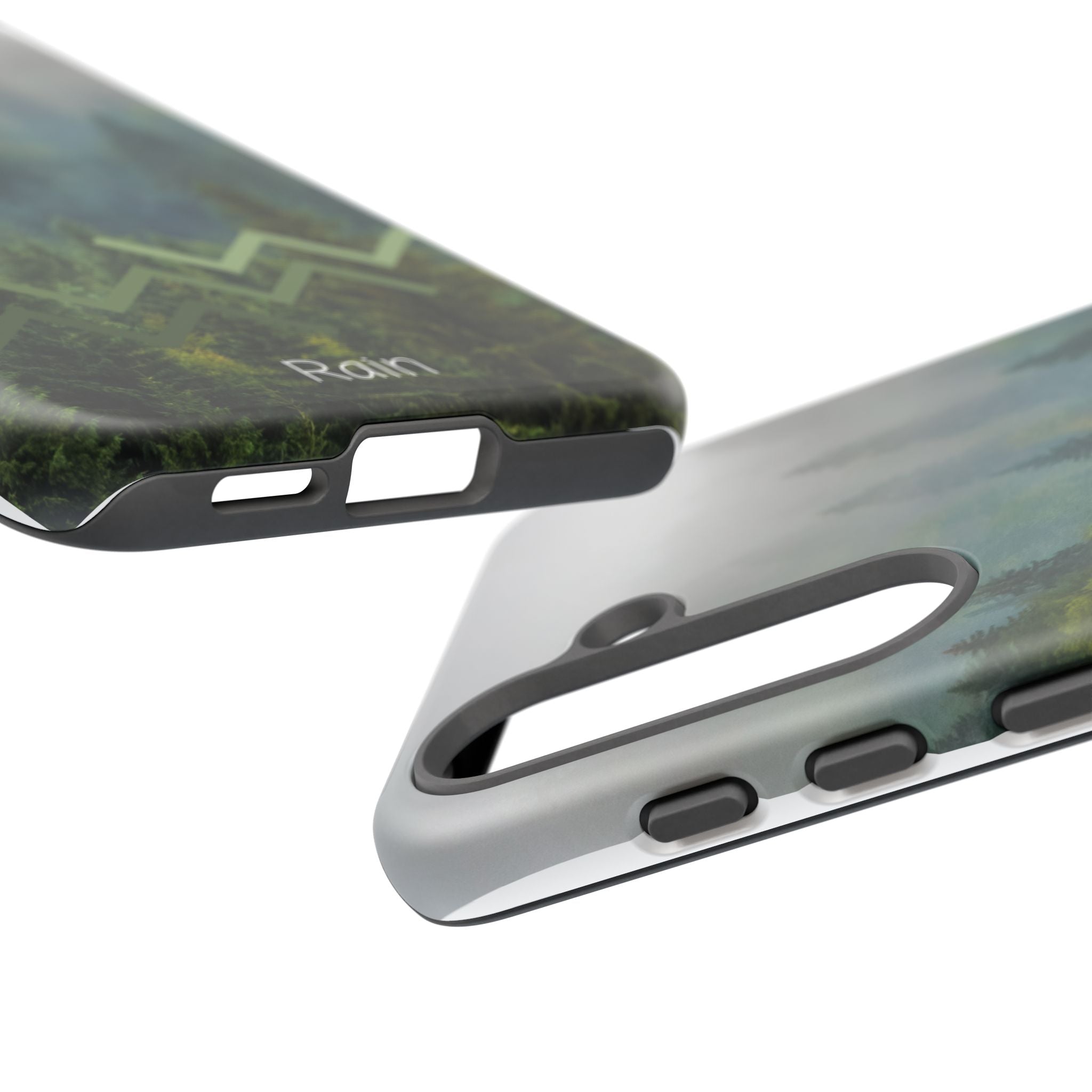 Forest Mist Phone Case — Rainy Mountain Landscape Protective Cover