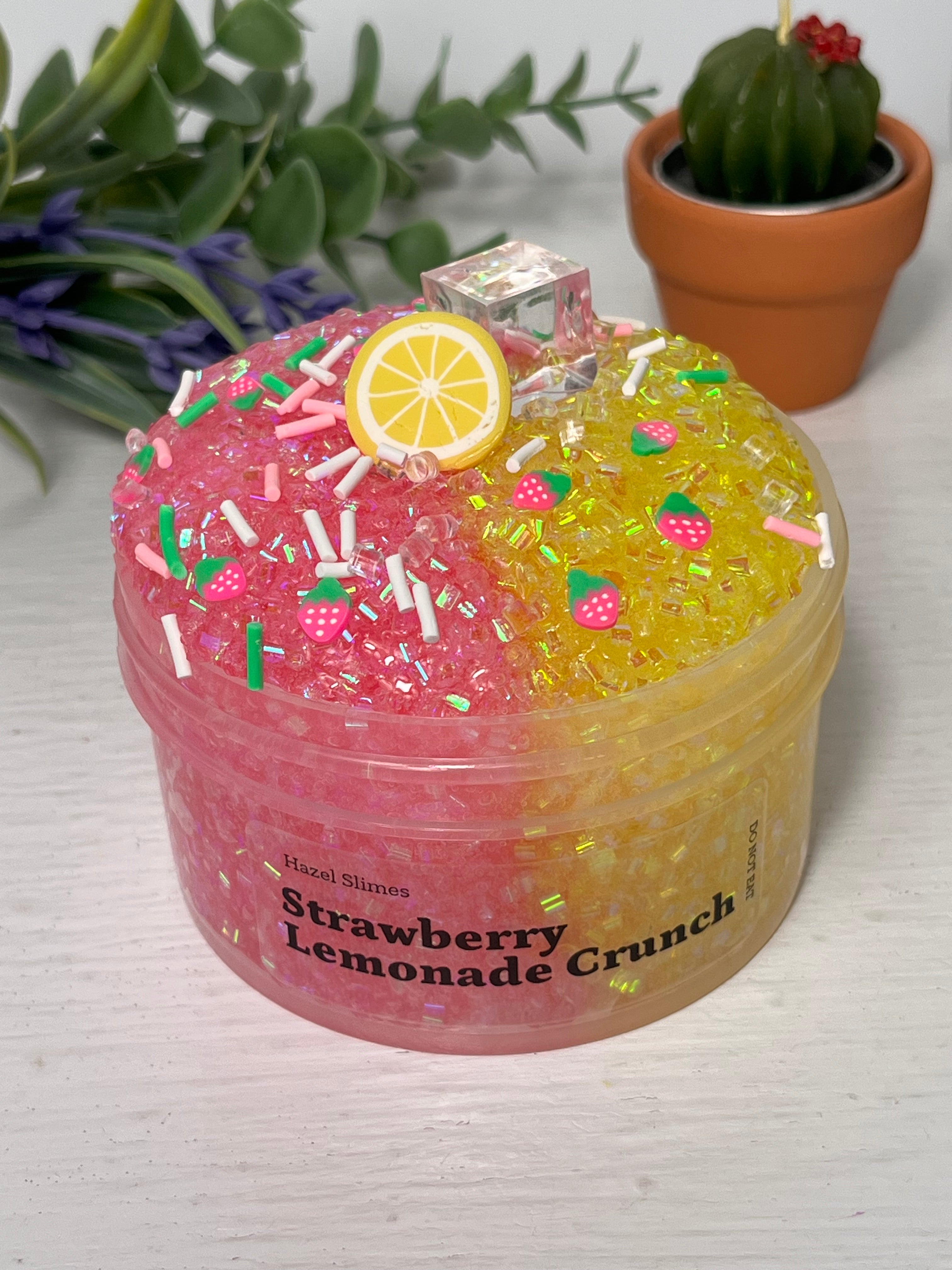 Strawberry Lemonade Crunch Slime