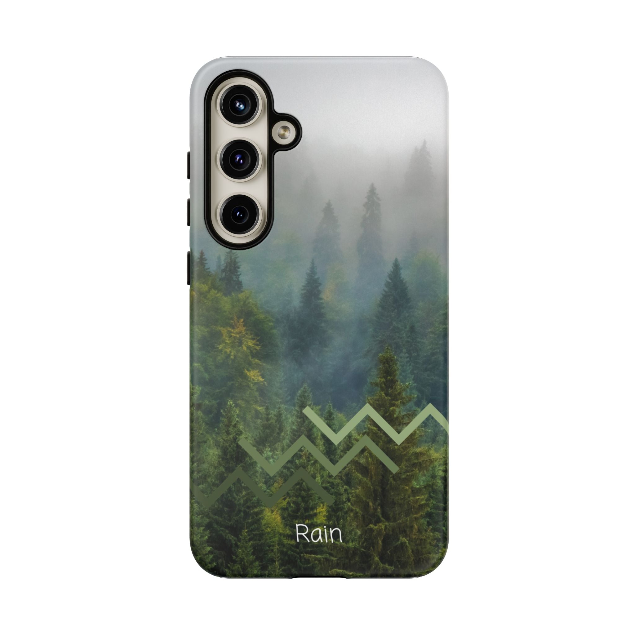 Forest Mist Phone Case — Rainy Mountain Landscape Protective Cover