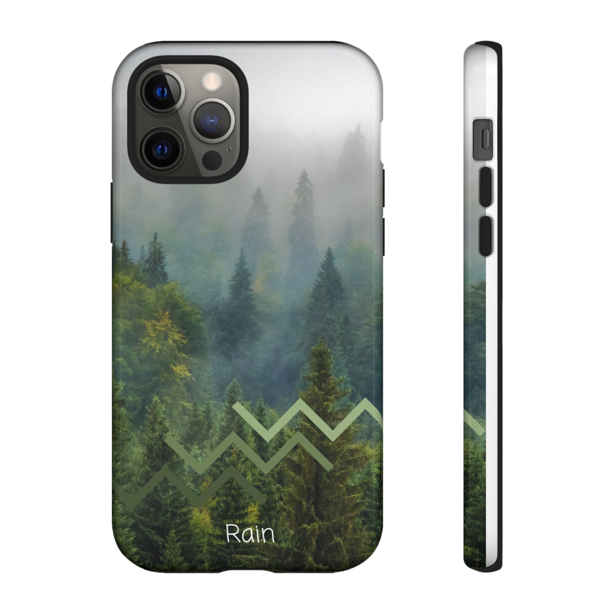 Forest Mist Phone Case — Rainy Mountain Landscape Protective Cover