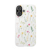 Floral Meadow Snap Case — Delicate Wildflower Phone Cover