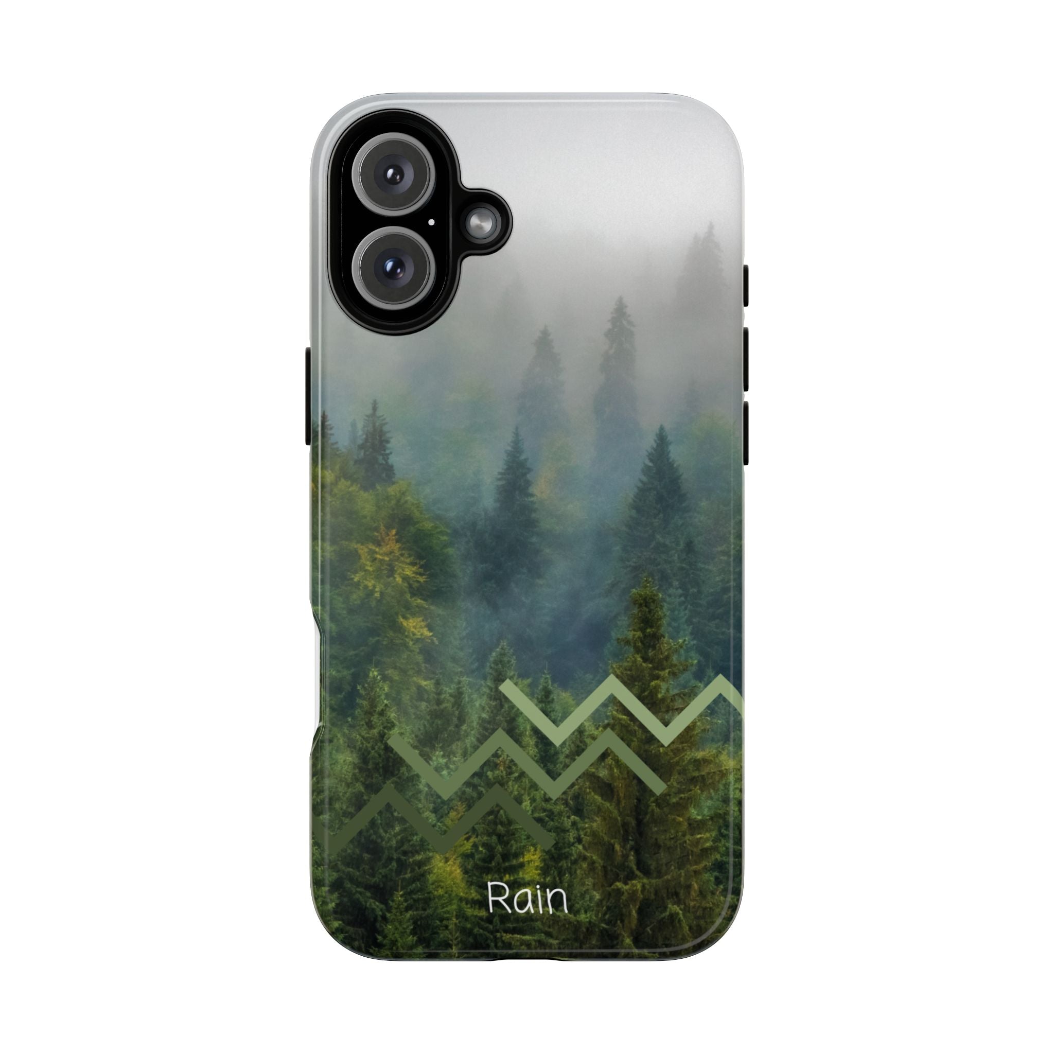 Forest Mist Phone Case — Rainy Mountain Landscape Protective Cover