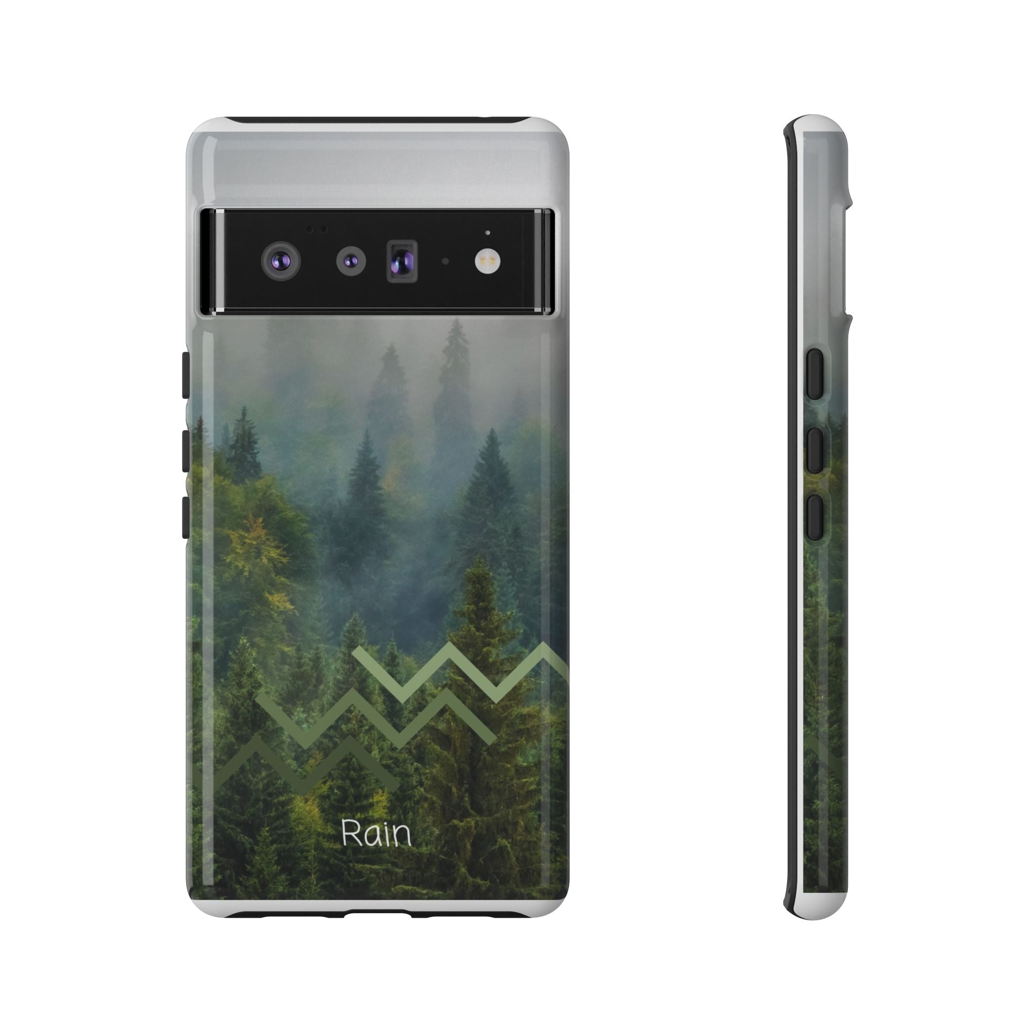 Forest Mist Phone Case — Rainy Mountain Landscape Protective Cover