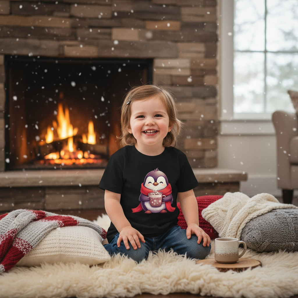 Cozy Penguin Hot Cocoa Tee