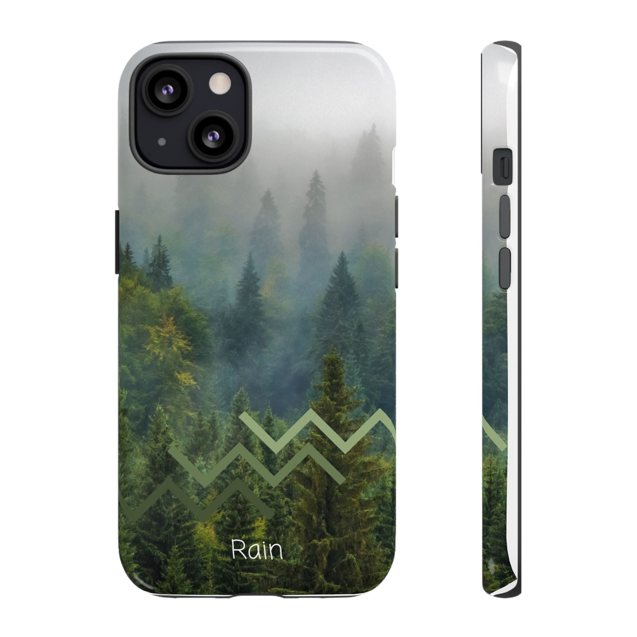 Forest Mist Phone Case — Rainy Mountain Landscape Protective Cover