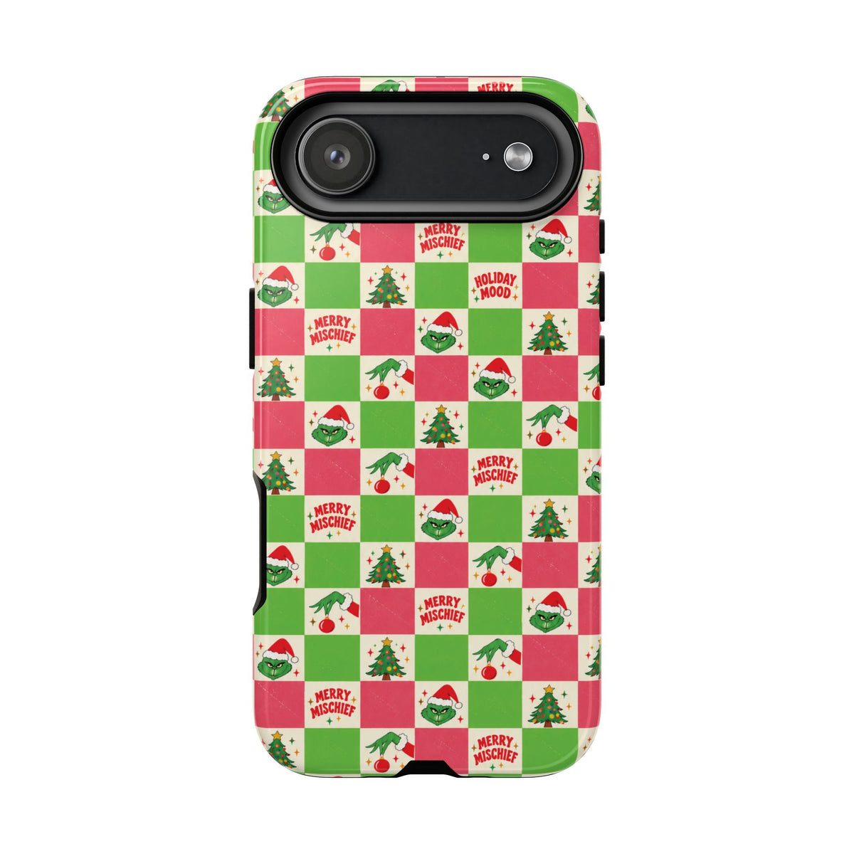 Merry Christmas Checkerboard Tough Phone Case