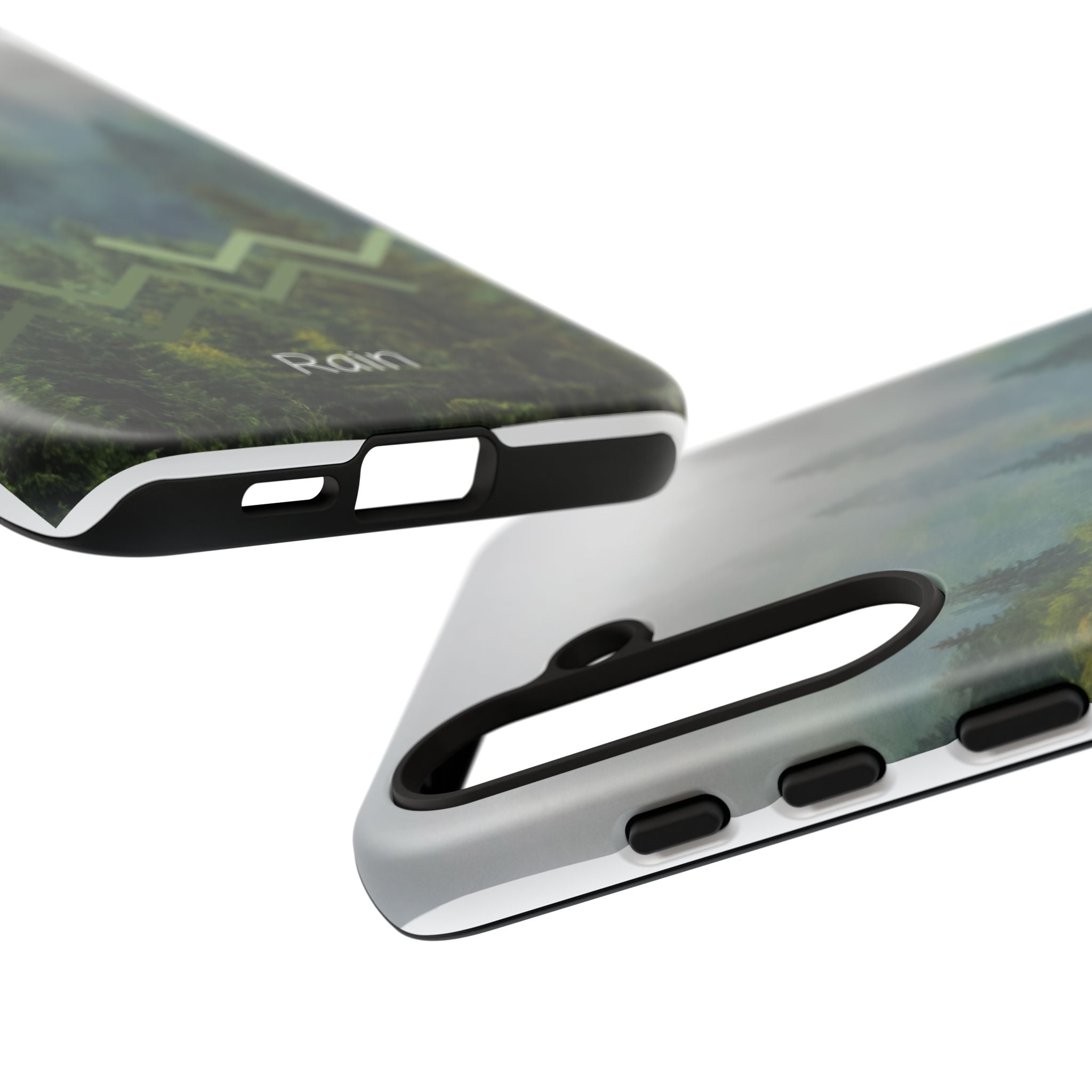 Forest Mist Phone Case — Rainy Mountain Landscape Protective Cover