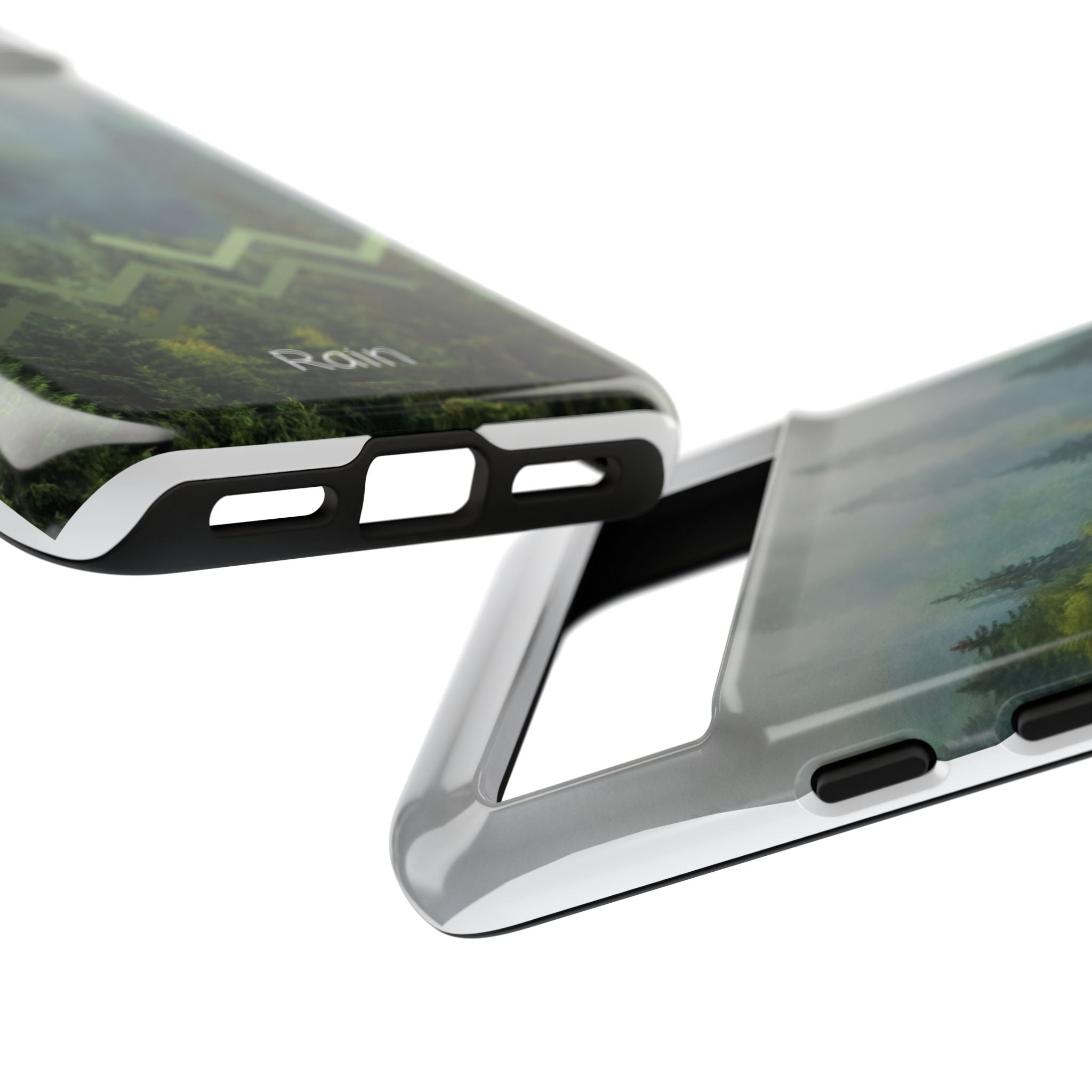 Forest Mist Phone Case — Rainy Mountain Landscape Protective Cover