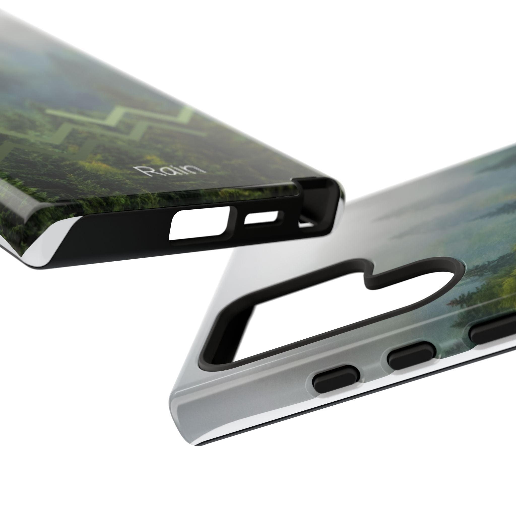 Forest Mist Phone Case — Rainy Mountain Landscape Protective Cover