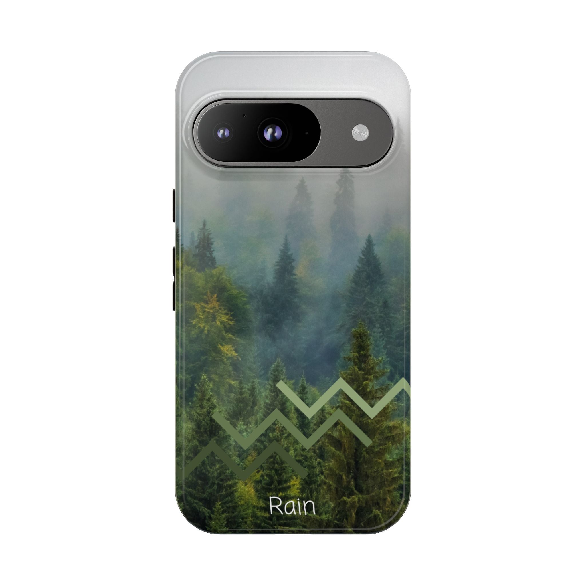 Forest Mist Phone Case — Rainy Mountain Landscape Protective Cover