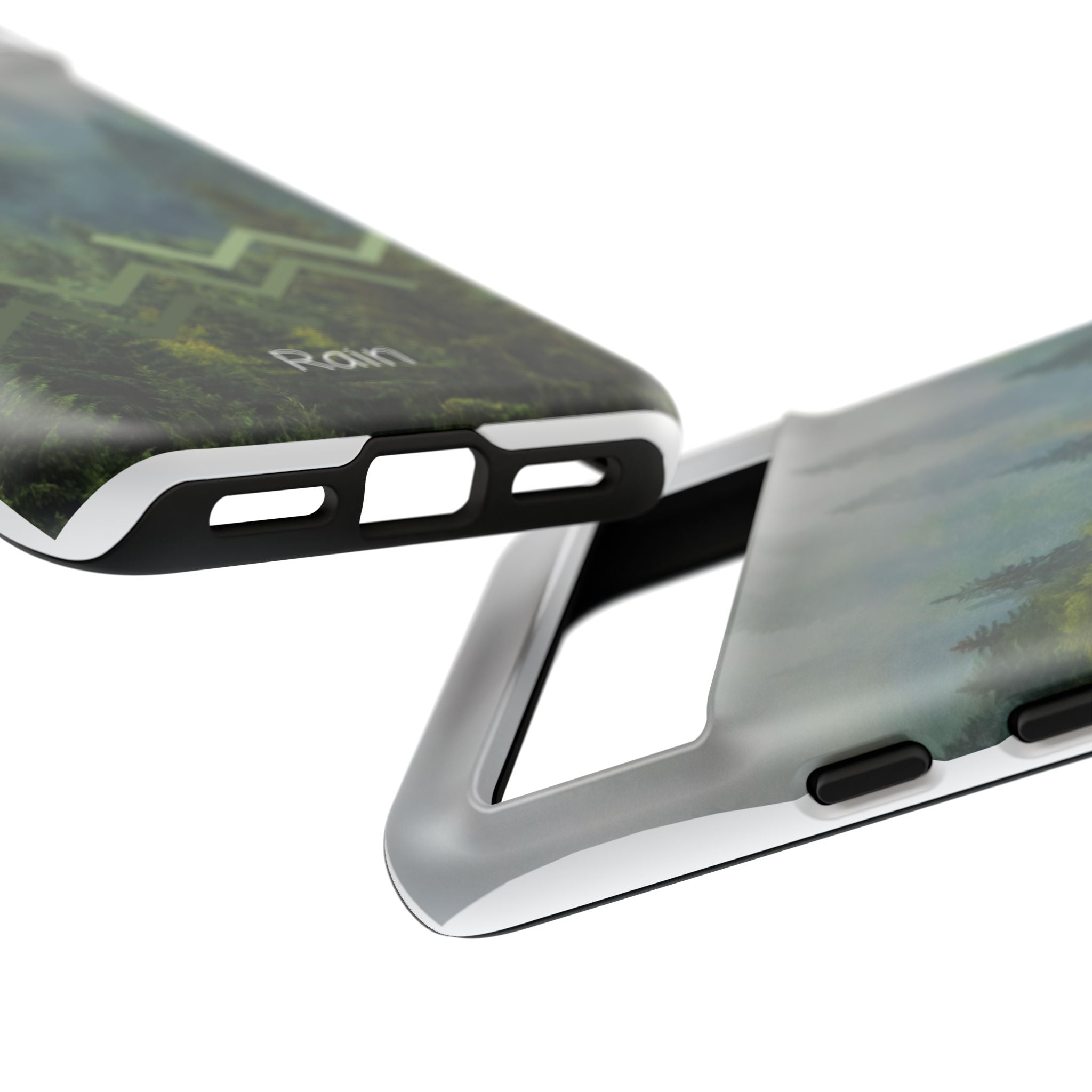 Forest Mist Phone Case — Rainy Mountain Landscape Protective Cover