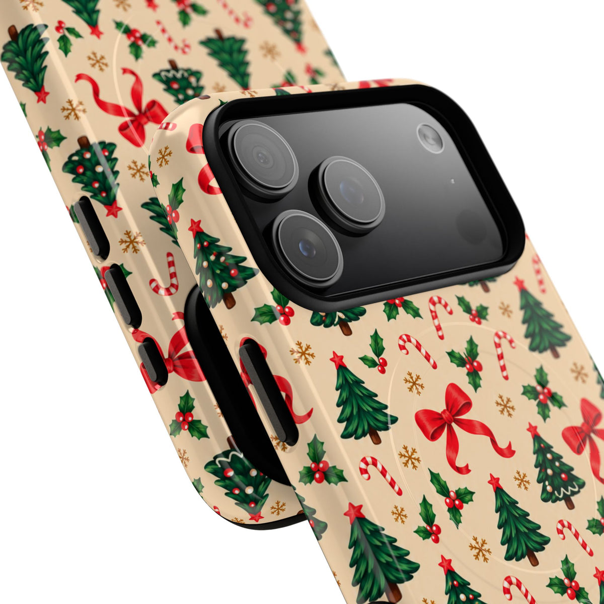 Christmas Tree & Candy Cane Tough Magnetic Phone Case