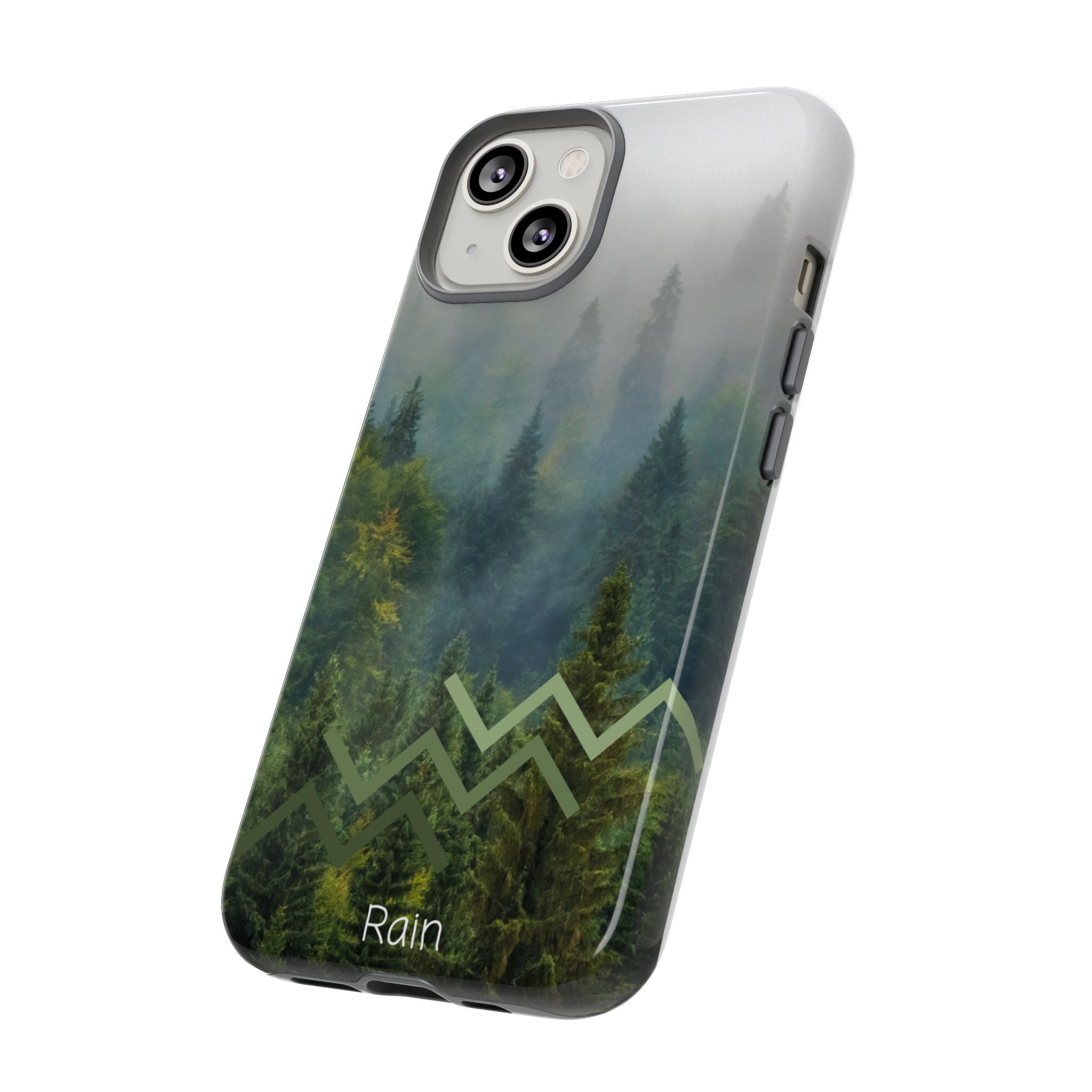 Forest Mist Phone Case — Rainy Mountain Landscape Protective Cover