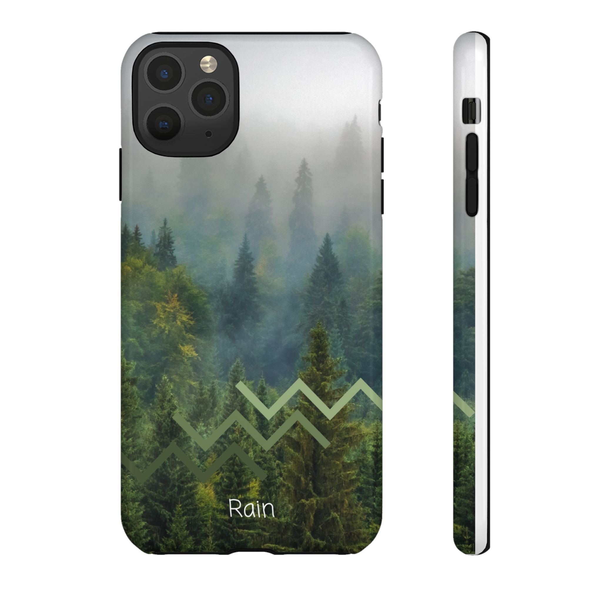 Forest Mist Phone Case — Rainy Mountain Landscape Protective Cover