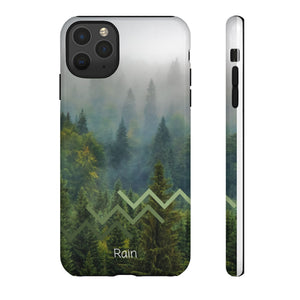 Forest Mist Phone Case — Rainy Mountain Landscape Protective Cover
