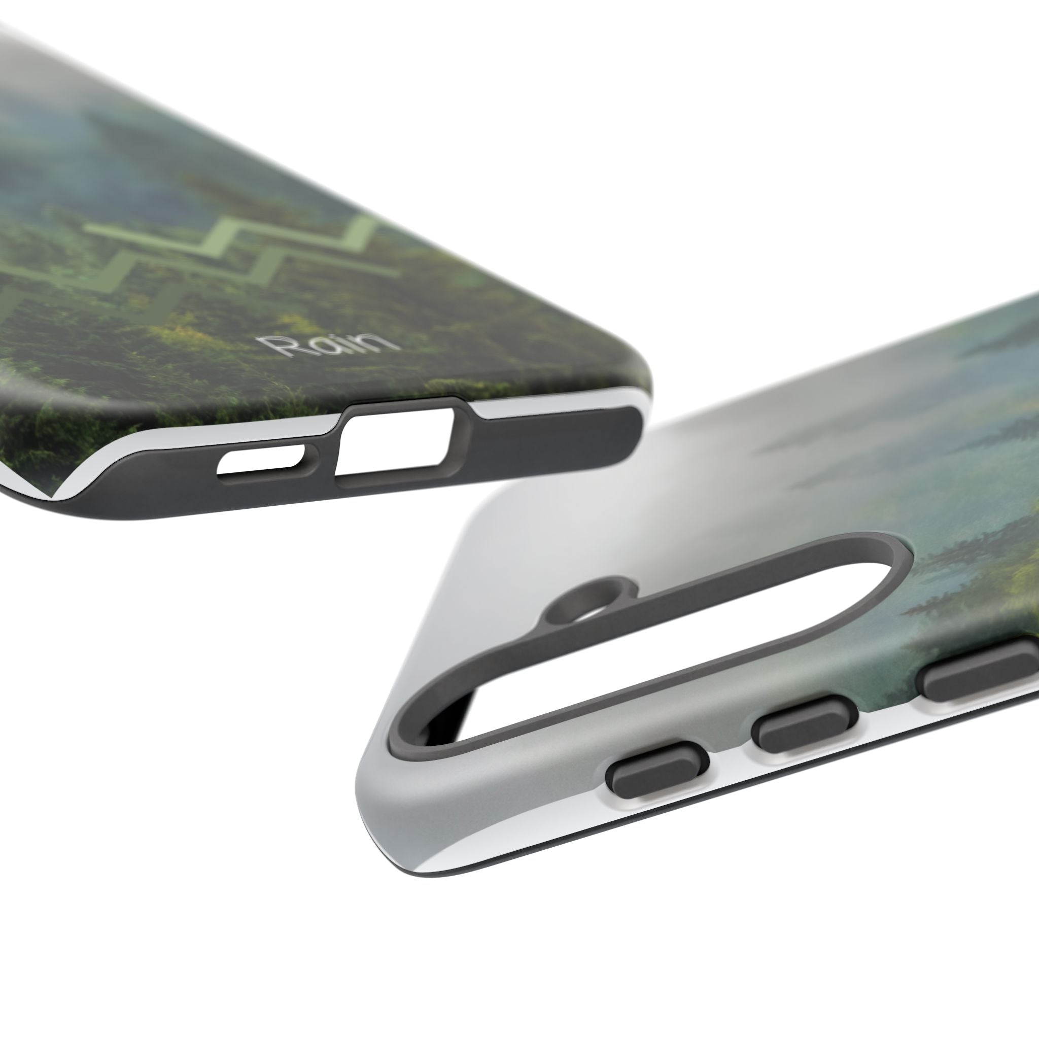 Forest Mist Phone Case — Rainy Mountain Landscape Protective Cover