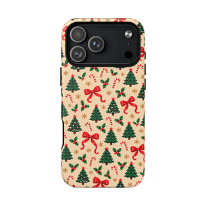 Christmas Tree & Candy Cane Tough Magnetic Phone Case
