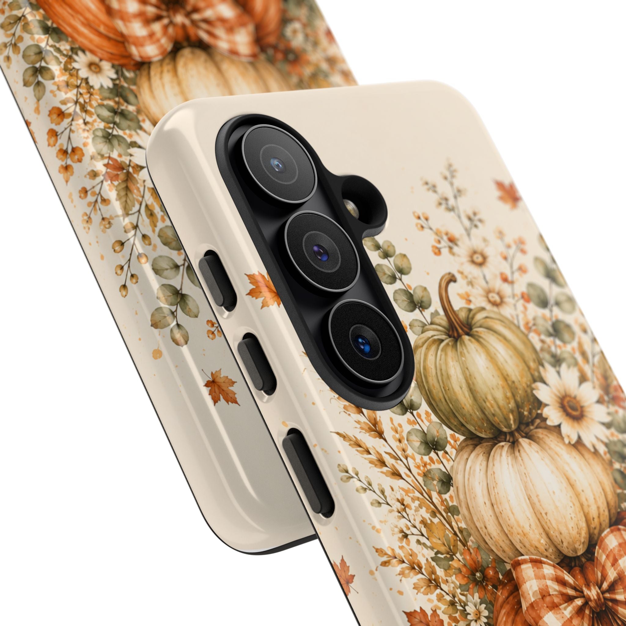 Autumn Pumpkin Bouquet Phone Case — Fall Floral Harvest Design
