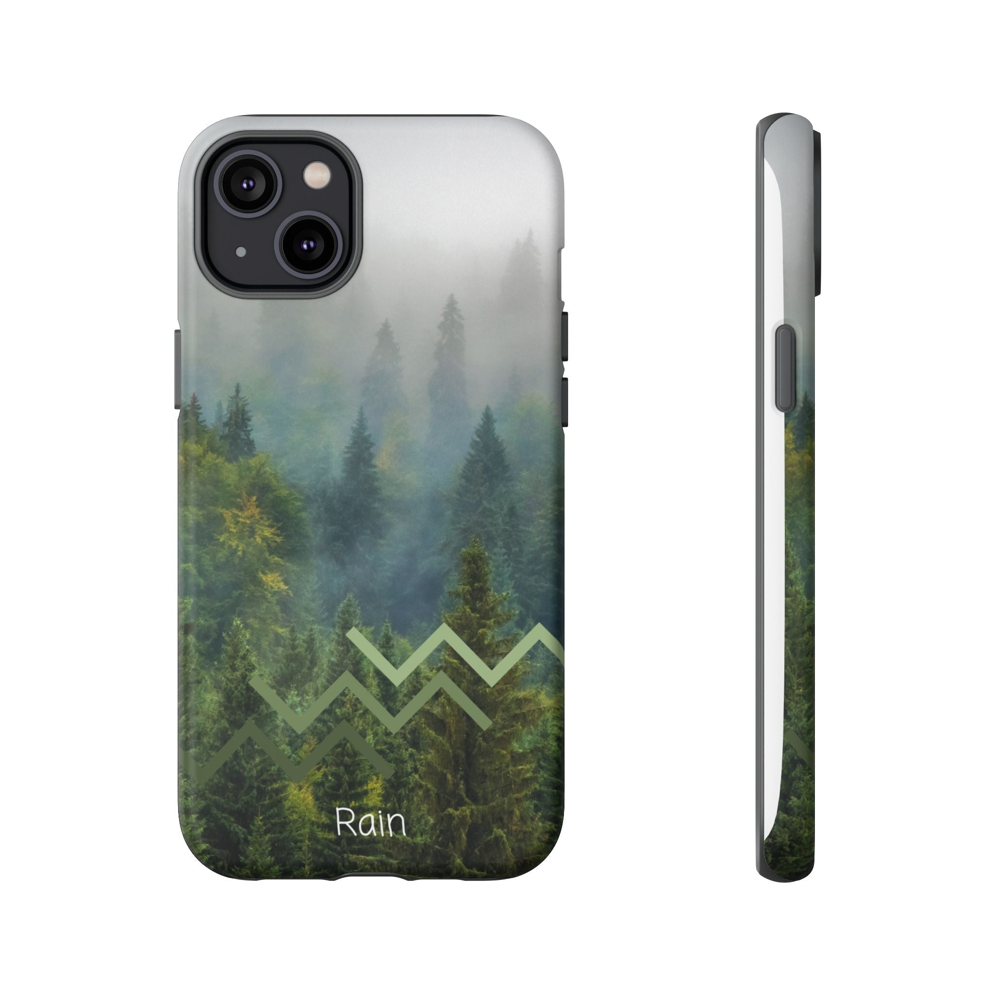 Forest Mist Phone Case — Rainy Mountain Landscape Protective Cover