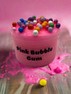 Slime de chicle rosa