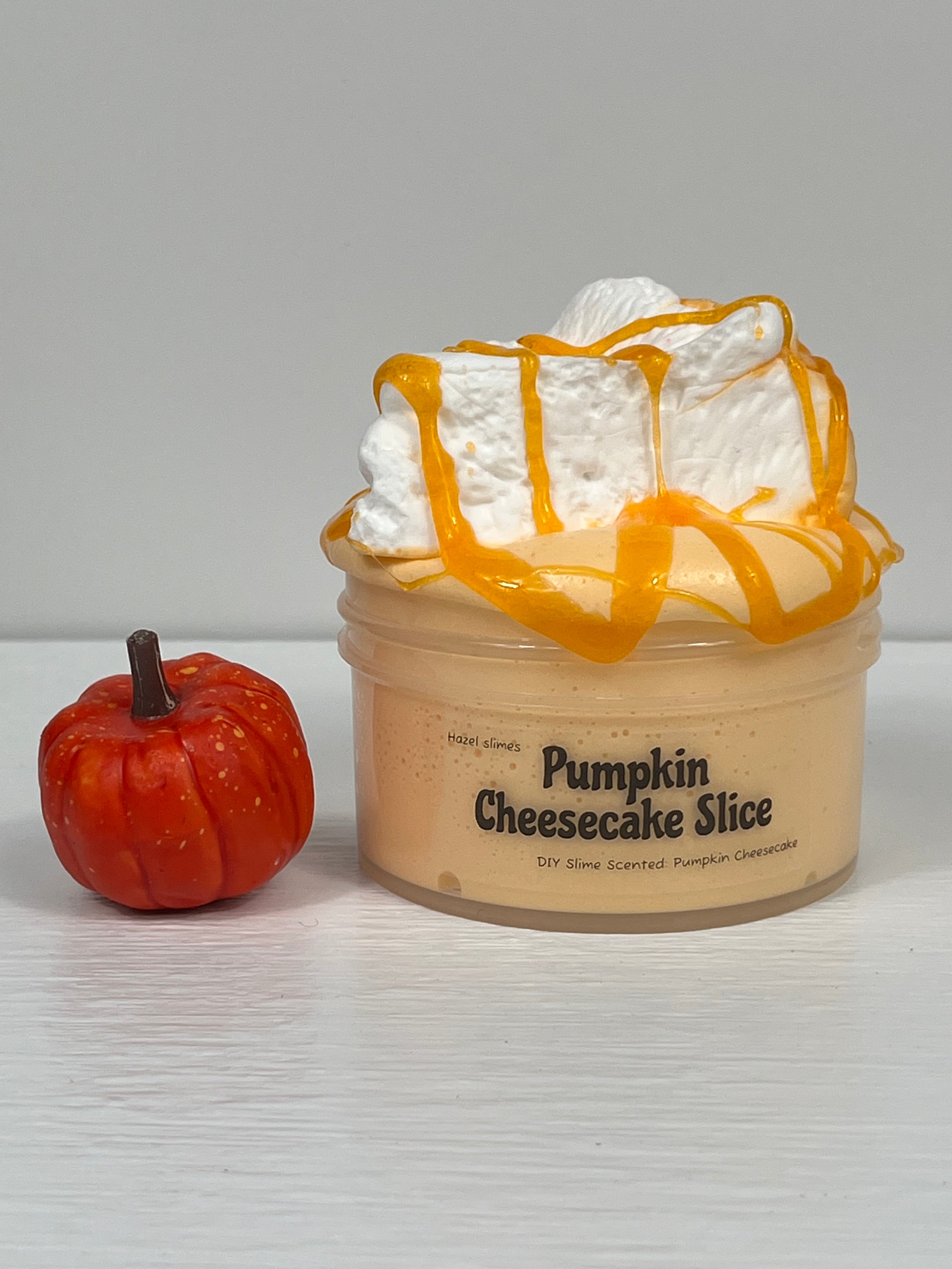 Pumpkin Cheesecake Slice DIY Clay Slime