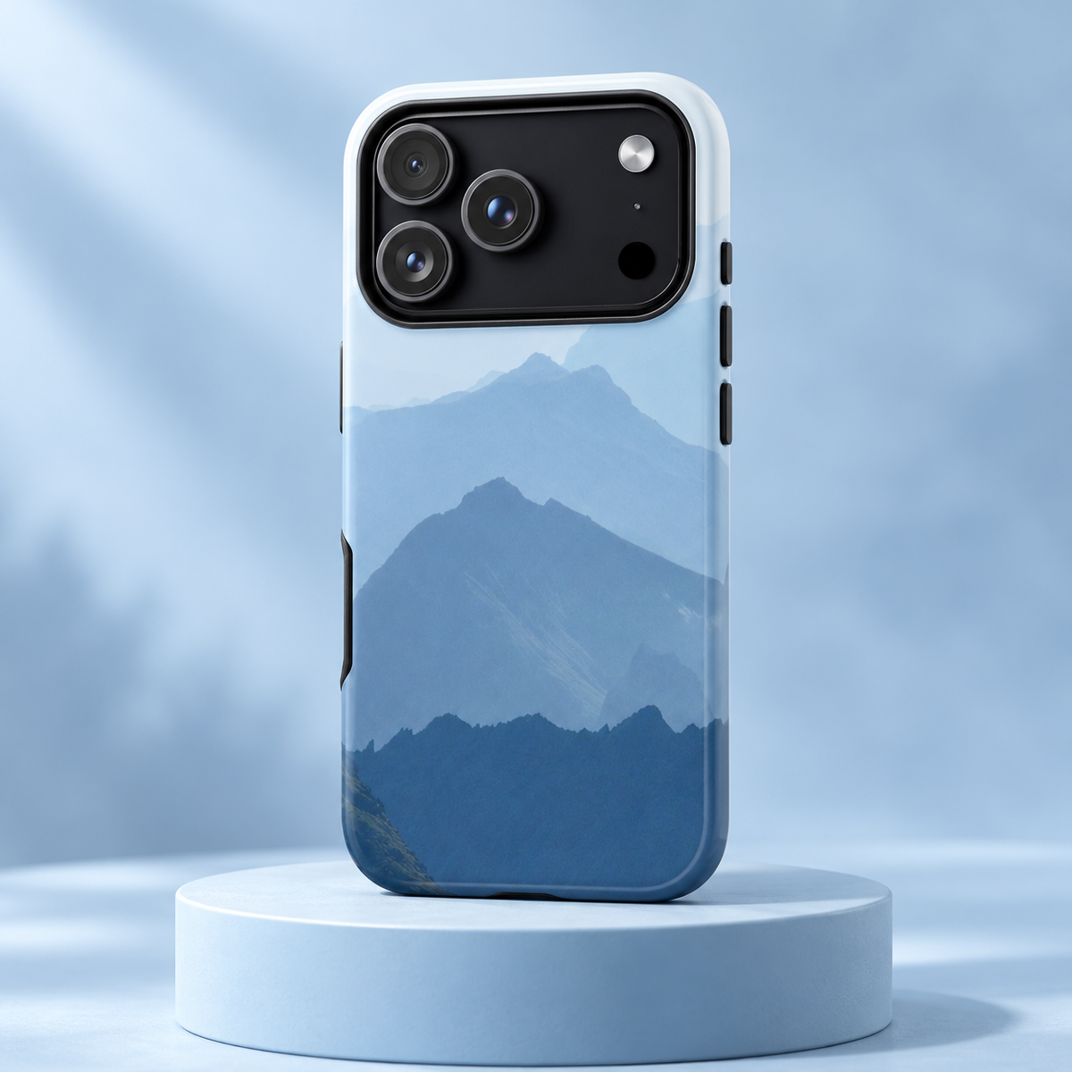Mountain Sunrise Phone Case | Blue Mountain Landscape Tough Case