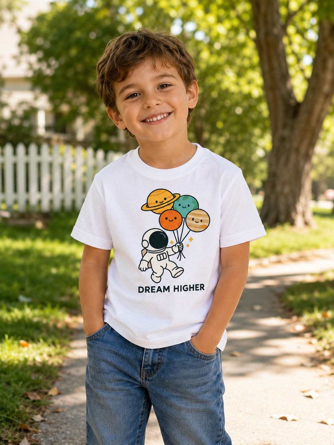 Dream Higher tee Pure Cotton Essential Kids T-Shirt