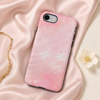 Pink Marble Phone Case | Elegant Blush Pink & Gold Vein Tough Case