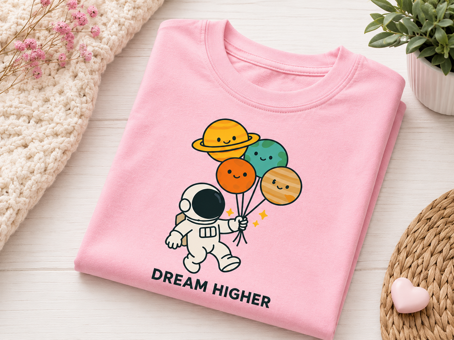 Dream Higher tee Pure Cotton Essential Kids T-Shirt