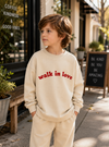 Walk In Love Kids' Crewneck Sweatshirt