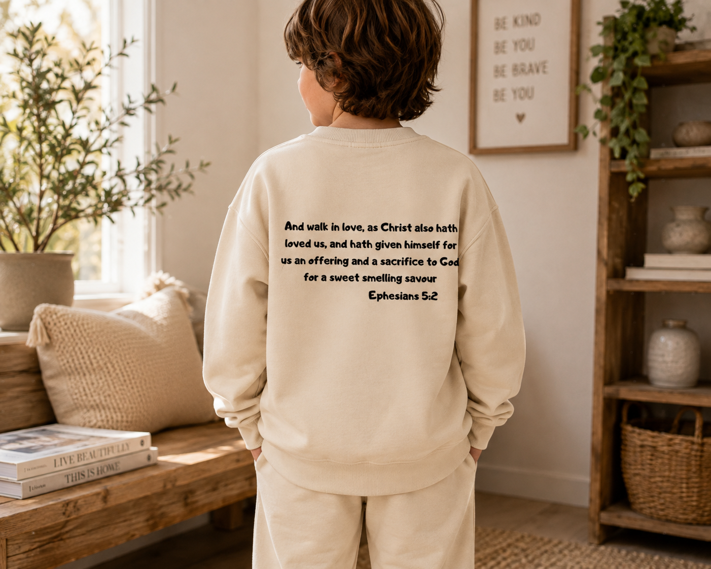 Walk In Love Kids' Crewneck Sweatshirt