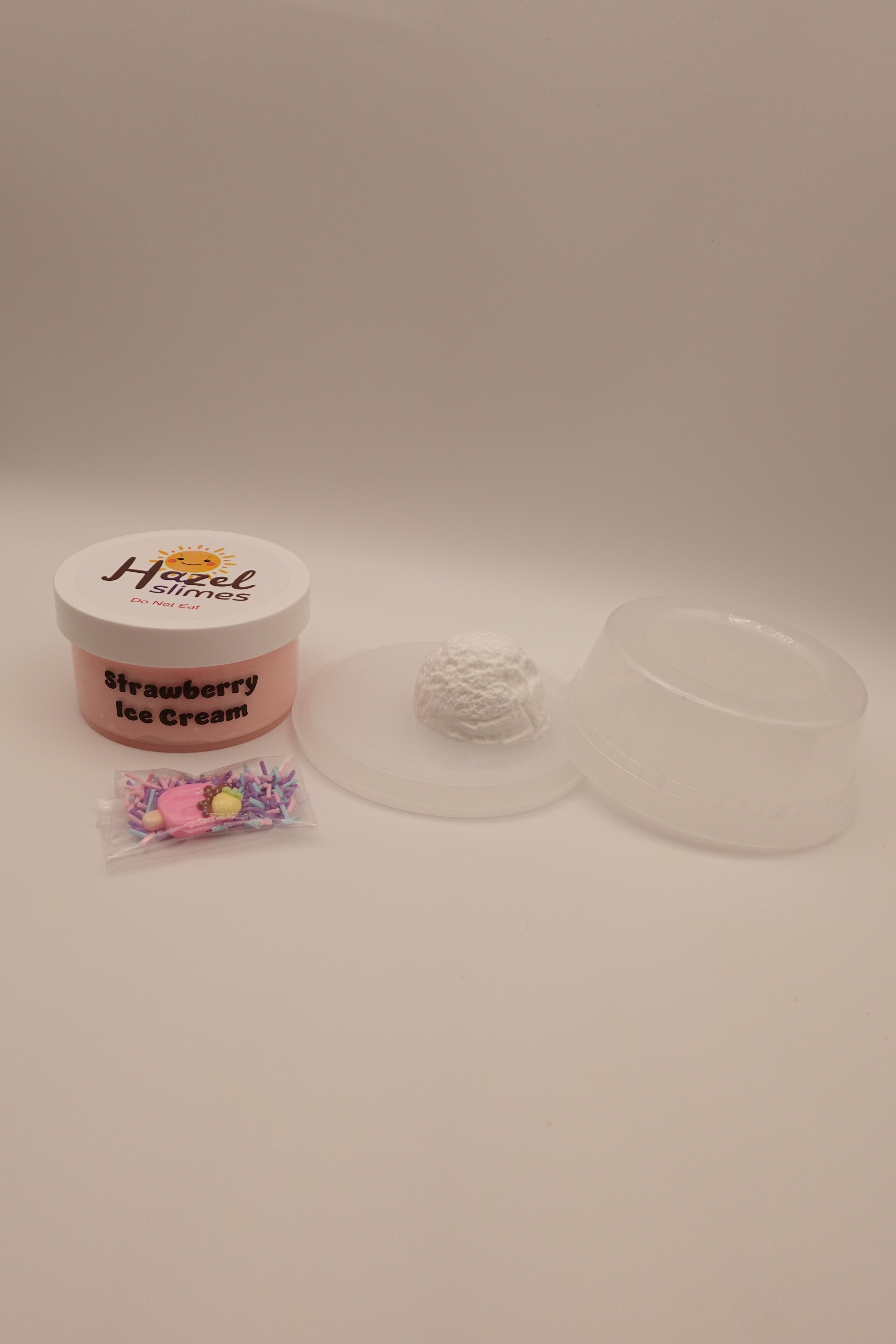 Strawberry Ice Cream Slime-DIY Clay Kit