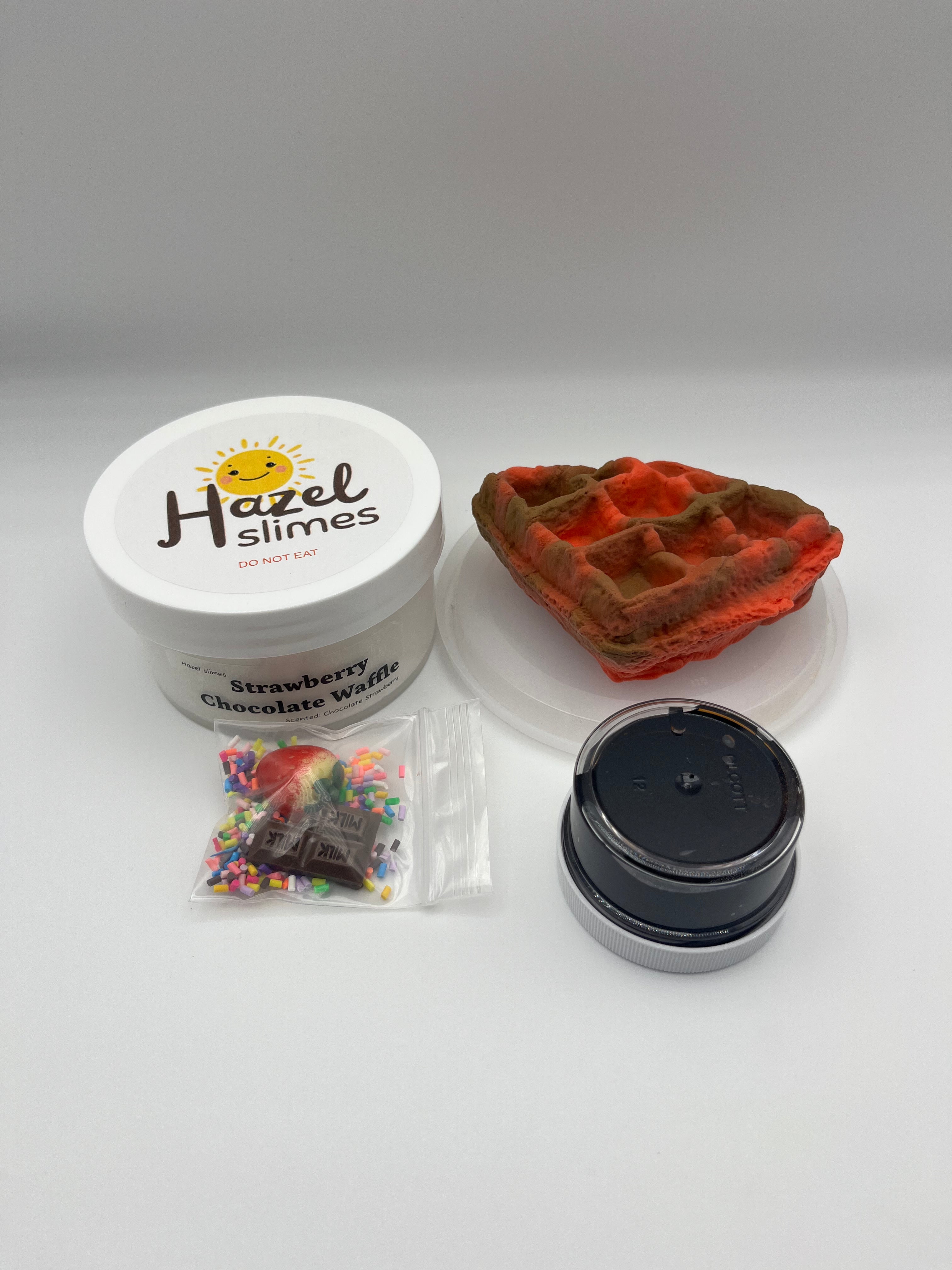 Strawberry Chocolate Waffle Slime