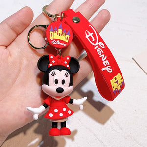Christmas Gifts Disney Anime Mickey Keychain Cartoon Stitch Cute