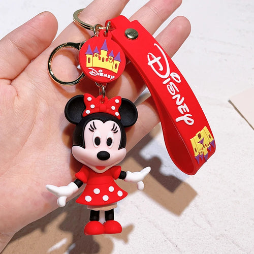 Christmas Gifts Disney Anime Mickey Keychain Cartoon Stitch Cute