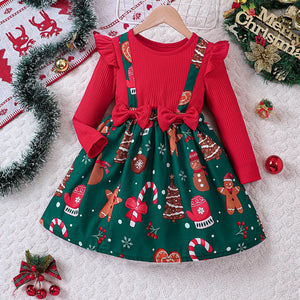 Kids Christmas Dress for Girls Clothes Autumn Winter 2024 New Child