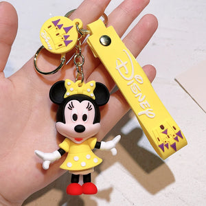 Christmas Gifts Disney Anime Mickey Keychain Cartoon Stitch Cute