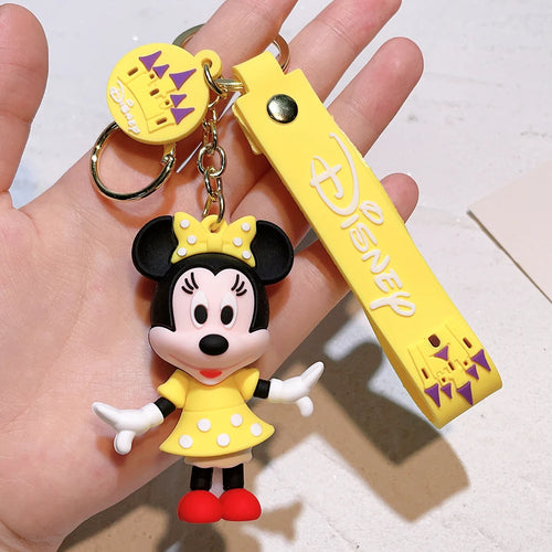Christmas Gifts Disney Anime Mickey Keychain Cartoon Stitch Cute