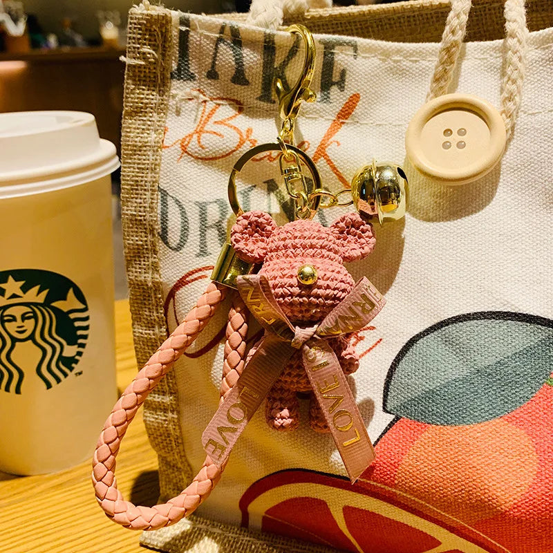 Creative Bear Keychain Cute Bear Keychain Jewelry Resin Trinket Kids