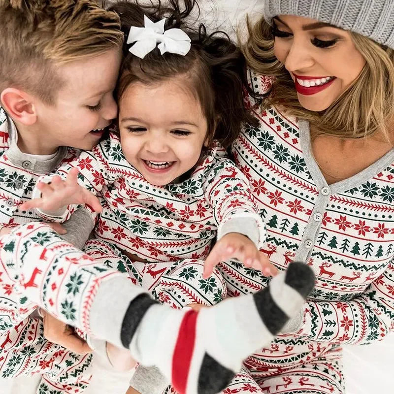 Christmas Family Matching Pajamas New Year Xmas Father Mother