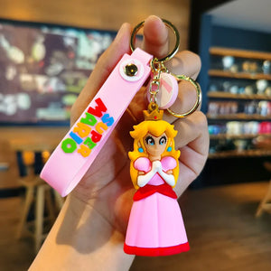 10styles Super Mario Keychain Mario Bros Luigi Toad Yoshi Bowser