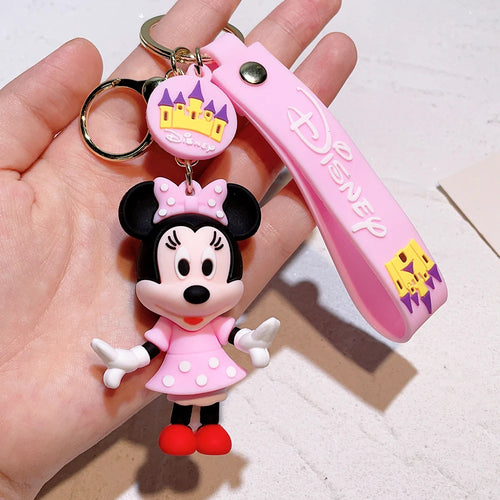 Christmas Gifts Disney Anime Mickey Keychain Cartoon Stitch Cute