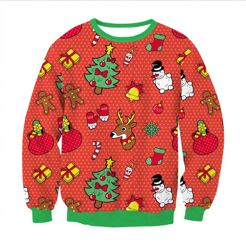 Funny Fake Christmas Sweater Unisex Men Women Ugly Christmas Sweater