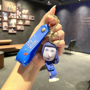 New Disney INSIDE OUT Keychain Cute Doll Bag Pendant Pvc Car KeyChain