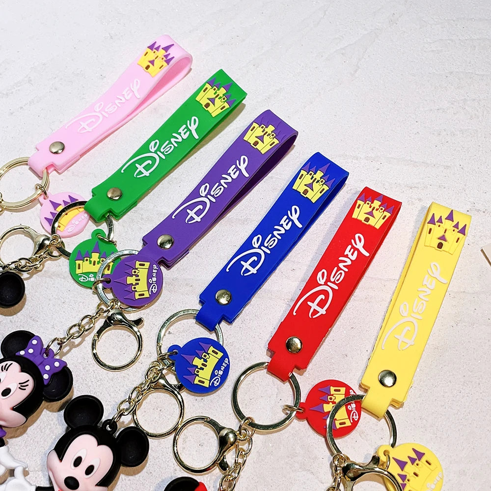 Christmas Gifts Disney Anime Mickey Keychain Cartoon Stitch Cute