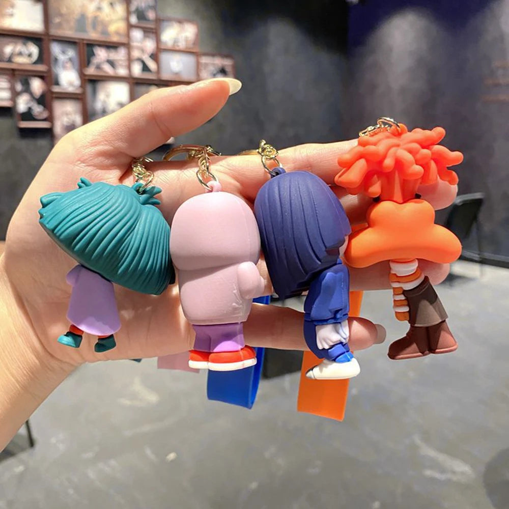 New Disney INSIDE OUT Keychain Cute Doll Bag Pendant Pvc Car KeyChain