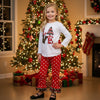 Girls LOVE Christmas Top & Red Polka Dot Ruffle Pants Set