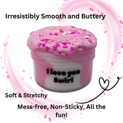 I Love You Swirl Slime