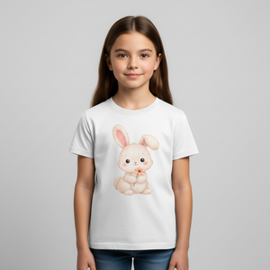 Cute Easter Bunny Kids T-Shirt – Soft Cotton Graphic Tee
