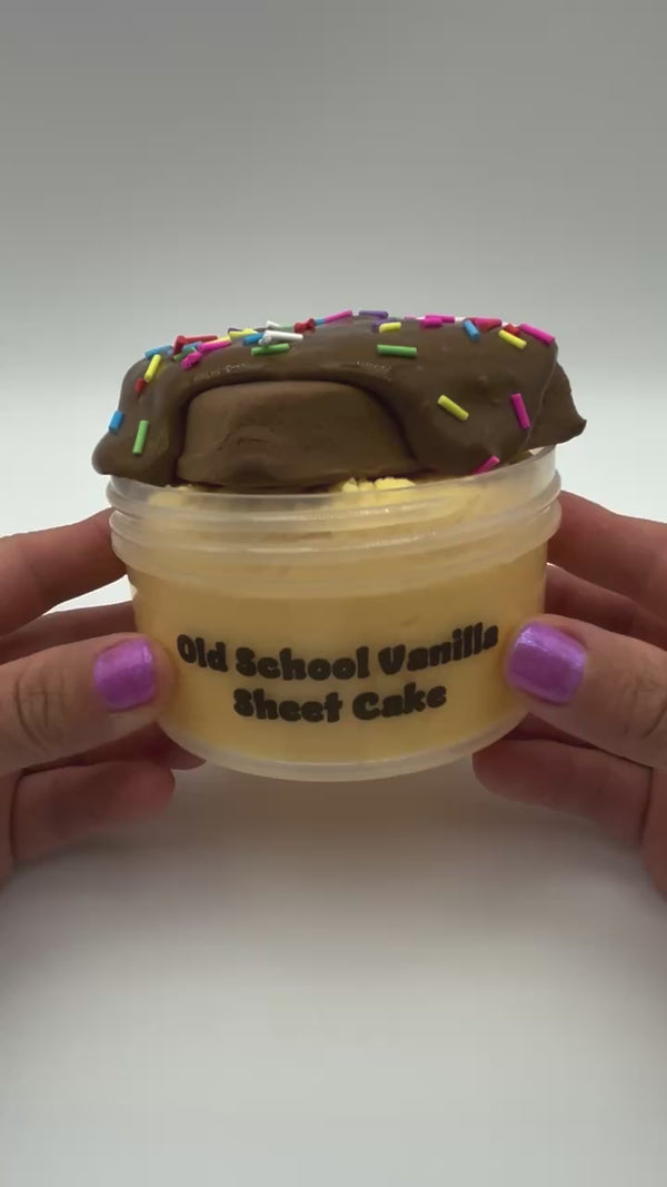Old school Vanilla Sheet Cake DIY Slime Kit